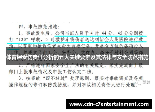 体育课受伤责任分析的五大关键要素及其法律与安全防范措施 体育课受伤责任分析的五大关键要素及其法律与安全防范措施